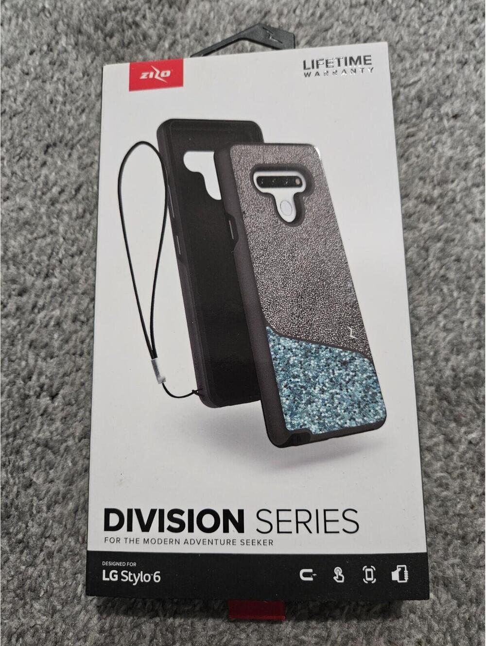 Phone Case For LG Stylo 6 Zizo Division Series Sparkles With Strap